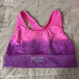 PINK Victoria's Secret Ombre Sports Bra - Pink and Purple